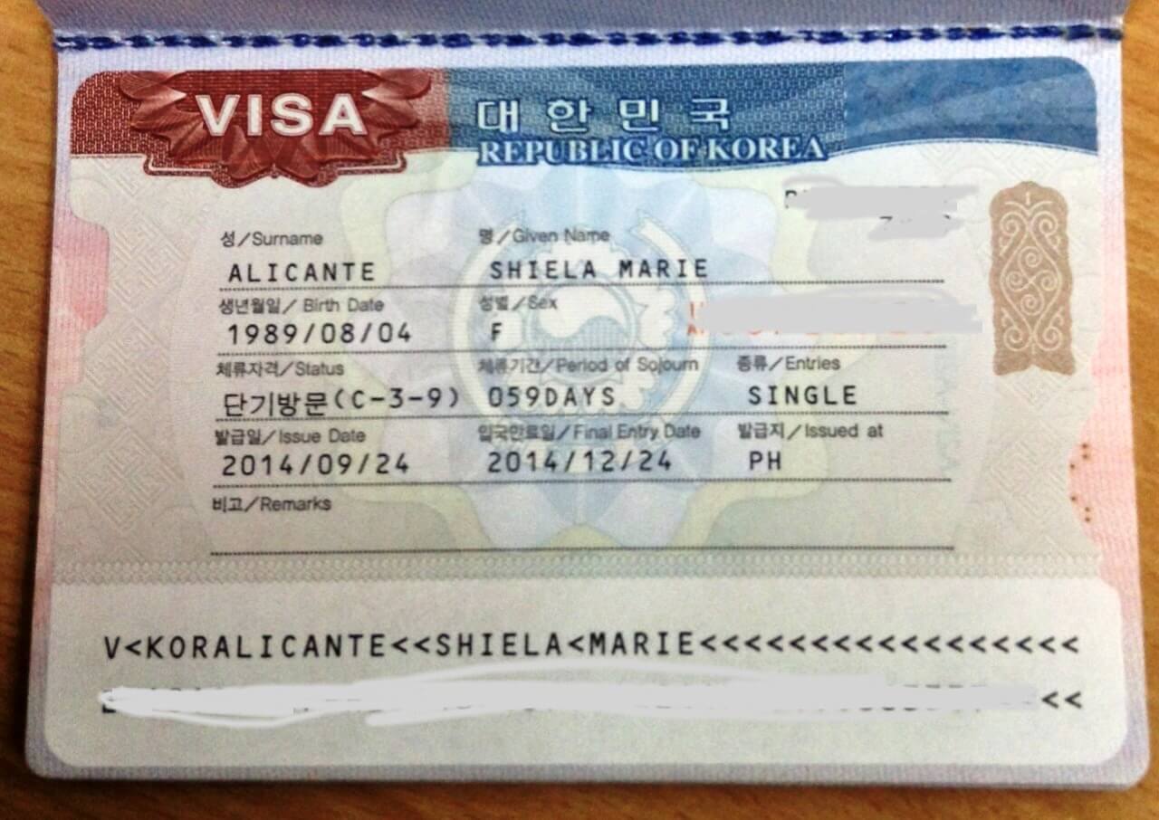 thủ tục xin visa Hàn Quốc 2020